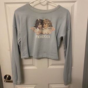Fiorucci angels cropped sweatshirt